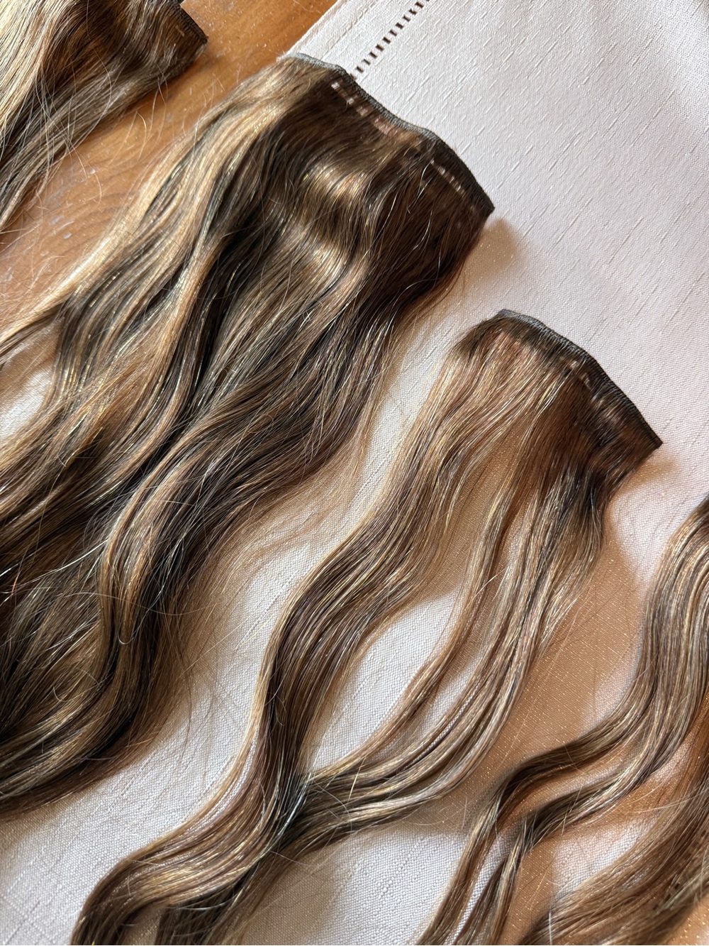 Dazzle 100% Human Remy Hair Clip-In Extensions - brown